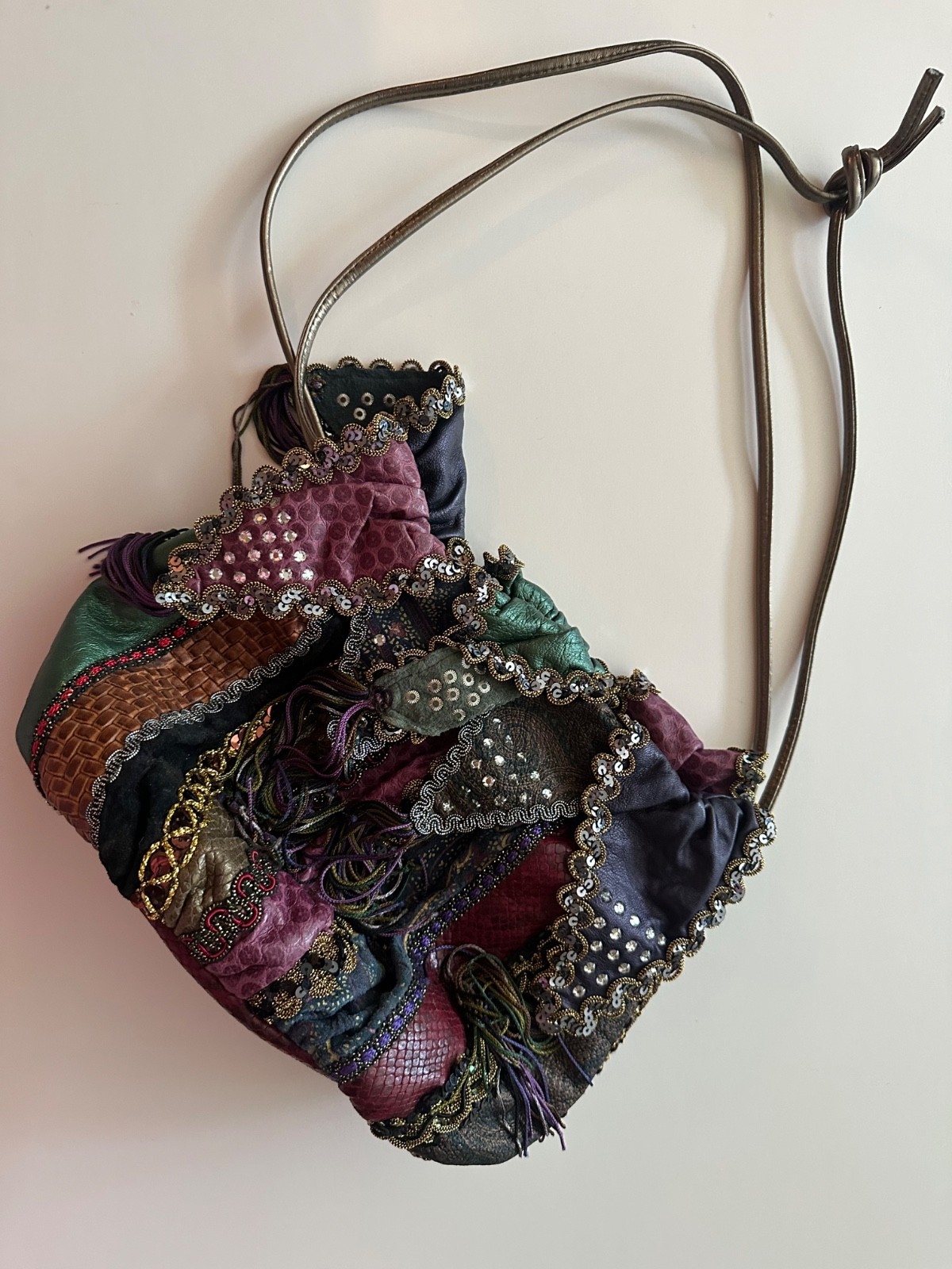 Rita Diana for Mylinka Patchwork Boho Bag with tassels