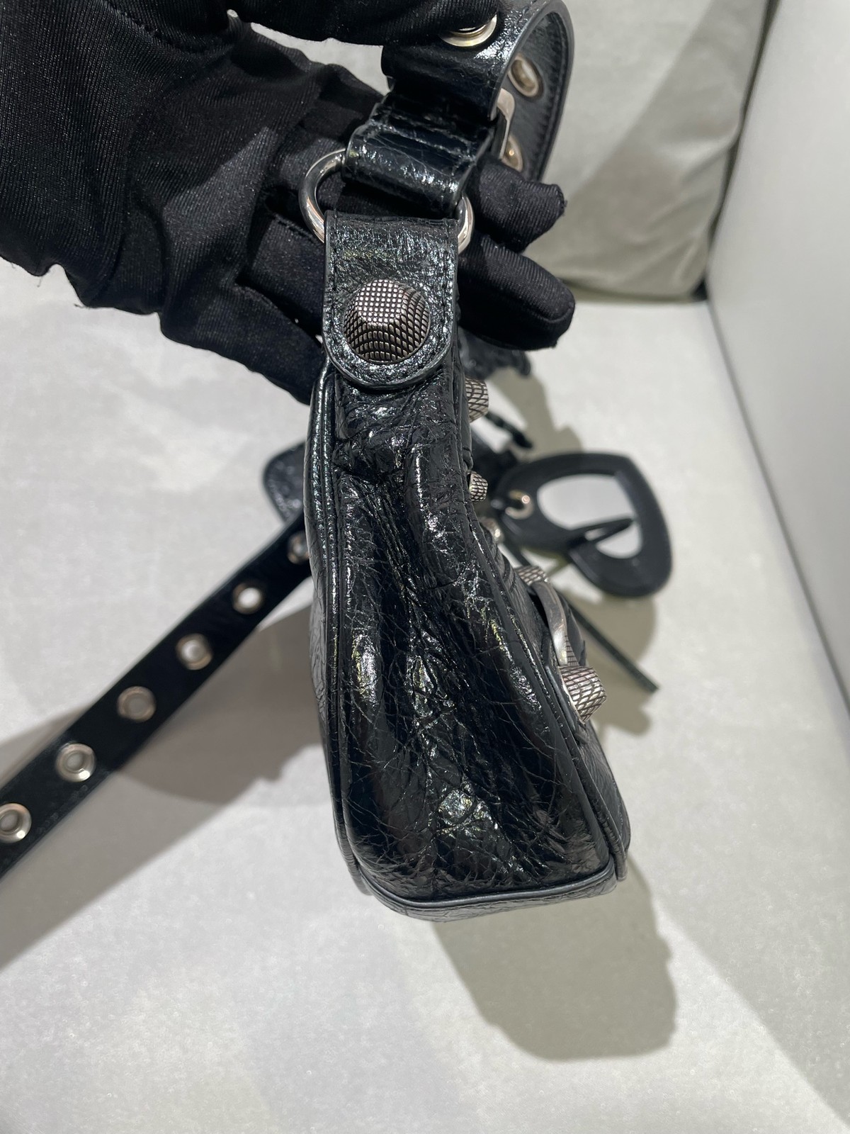 Balenciaga Pre-Owned Authentic LE CAGOLE Hobo Bag Black 6713091VG9Y1000