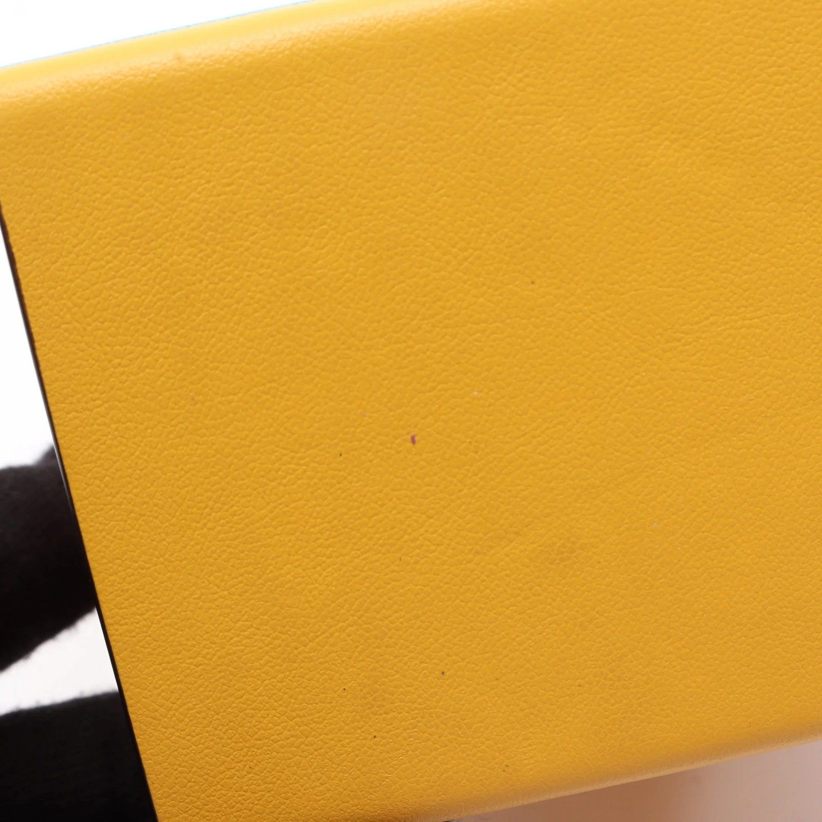 Fendi Shoulder Bag Yellow Leather #RCB13586