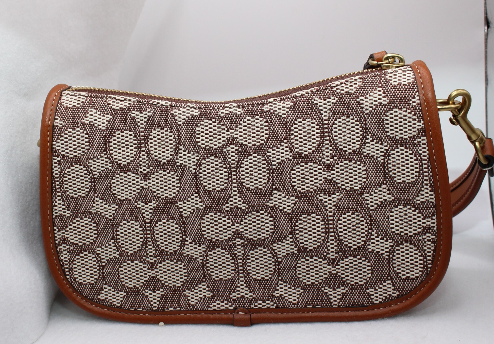 COACH X Tom Wesselmann Swinger Signature Textile Jacquard Shoulder Bag CA121 NEW