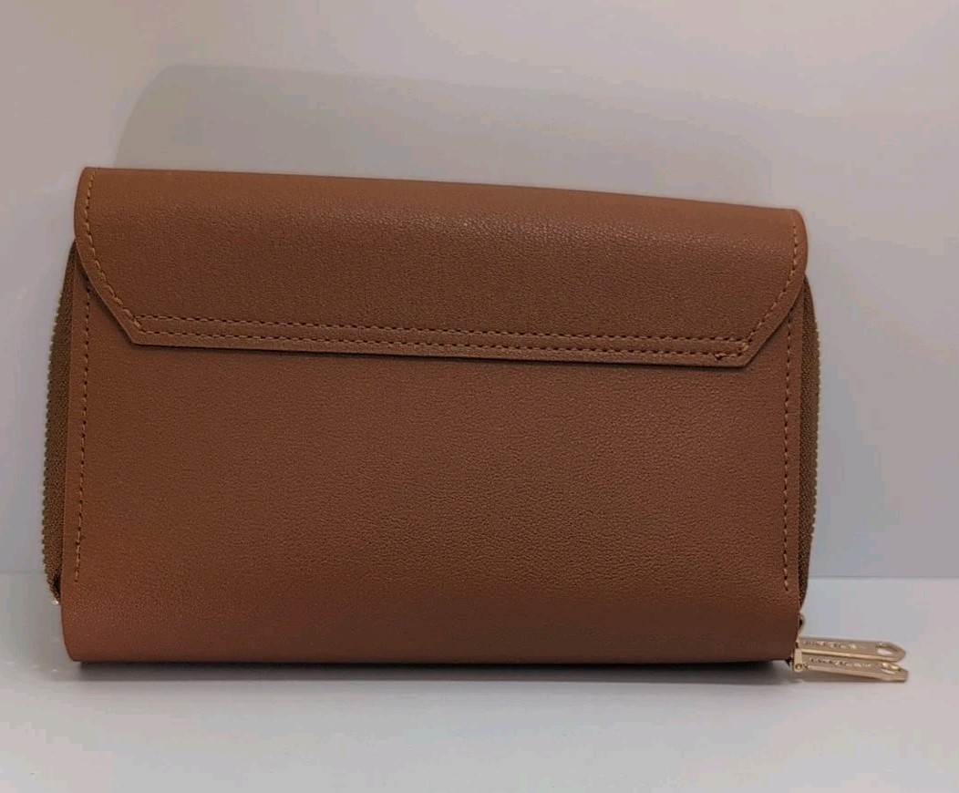 Forever Lovely DesignForMadley Tan Faux Leather Crossbody Bag Purse Phone Wallet