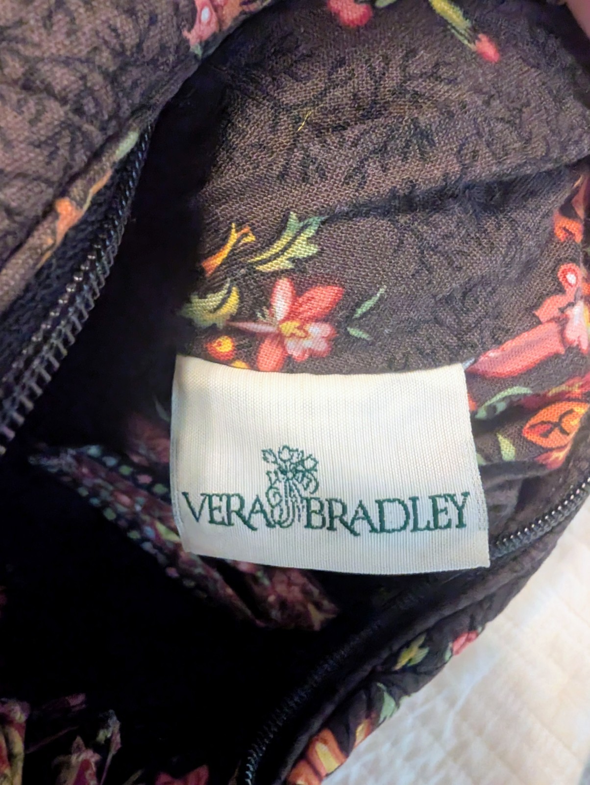 Vintage 1990 Vera Bradley Molly in Chocolat Shoulder Bag Retired