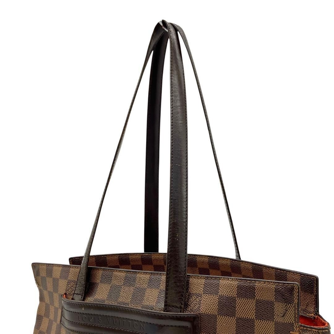 Louis Vuitton Damier Parioli PM Brown Shoulder Tote Bag A4 Business Auth