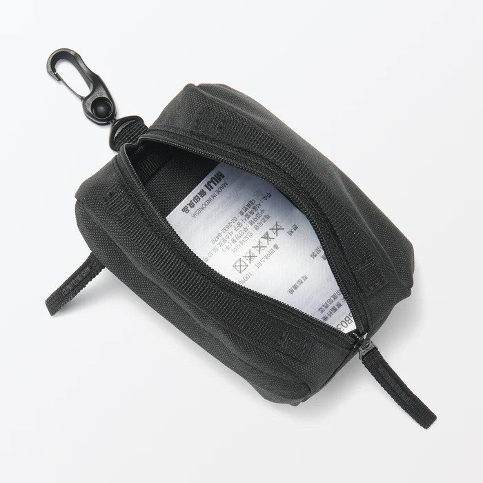 MUJI Mini water-repellent Boston bag Black