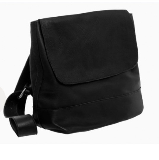 $446 CLYDE New York Handmade Luxury Large Calfskin Black ROOM BACKPACK Bag EUC!