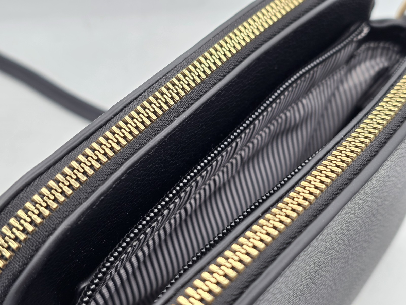 NEW Black Faux Leather Small Crossbody Bag W/Gold Tone Metal Deco