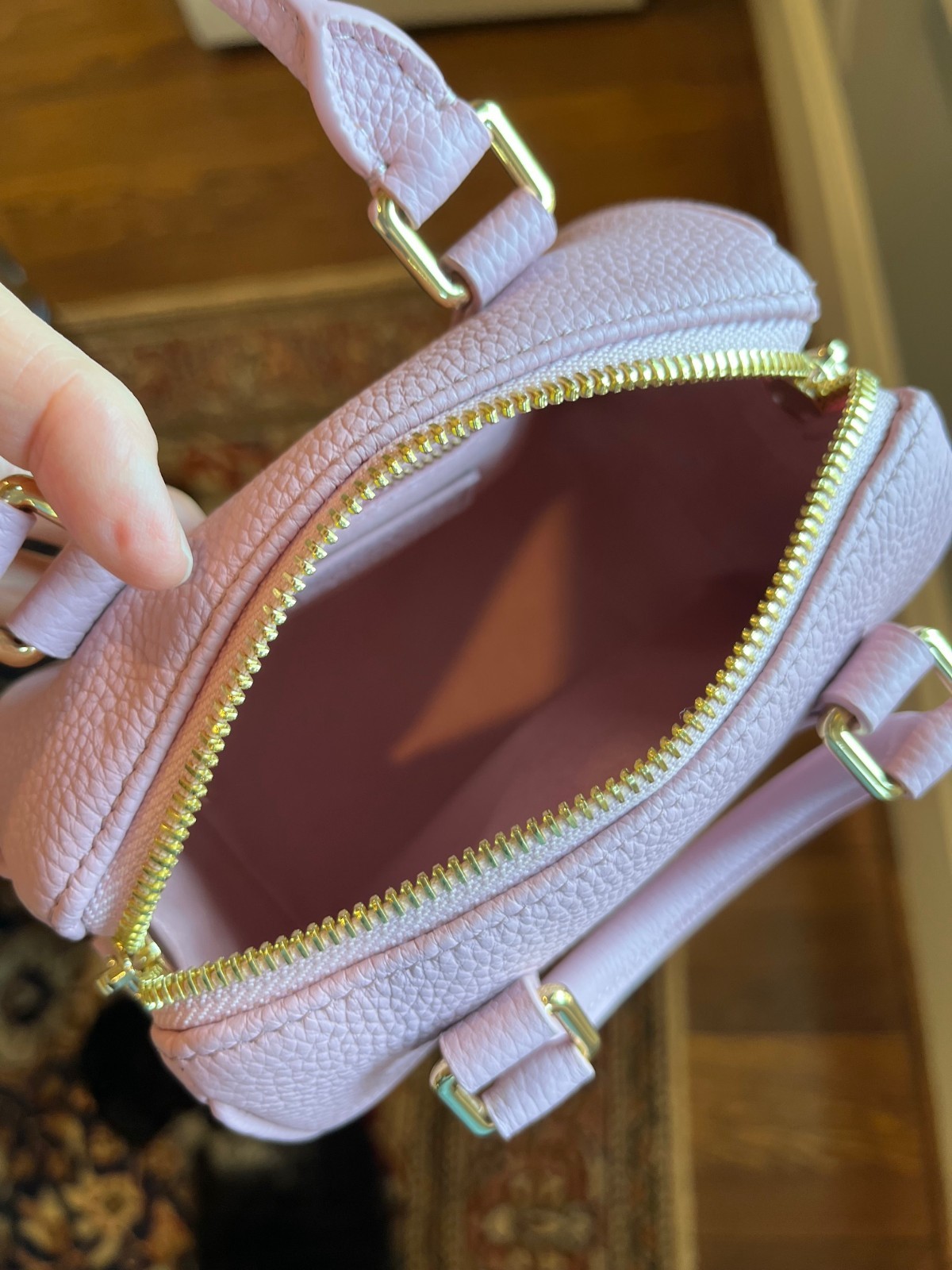 Dress Up Your Purse DUYP Nano Boston Bag and Mini M zip pouch – Dusty Pink New