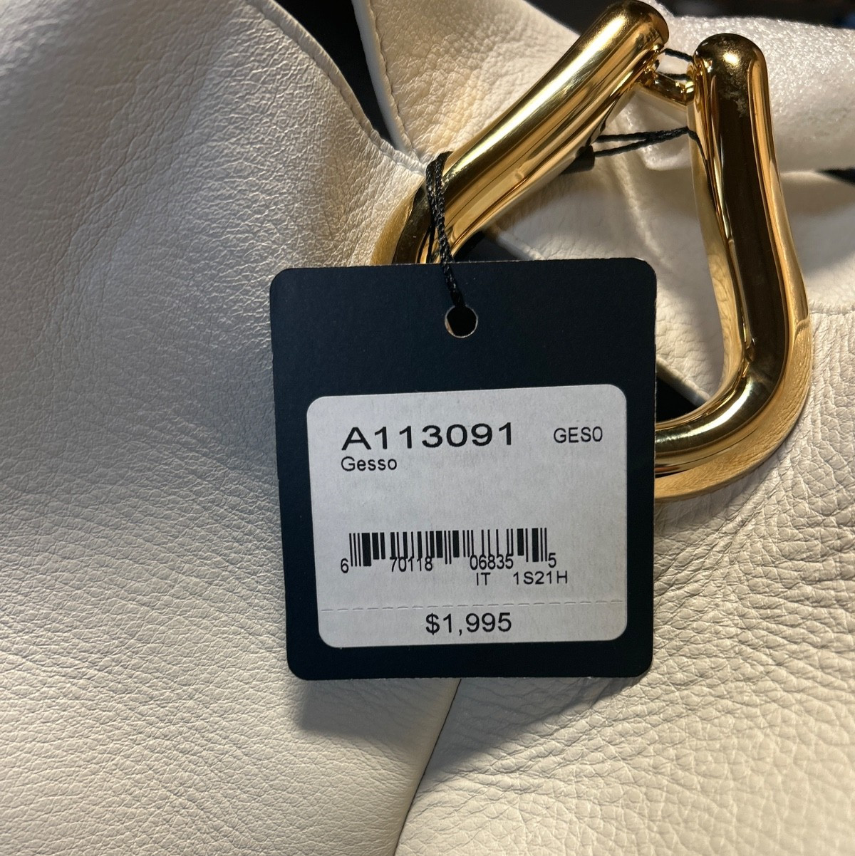 St. John Extra Large Leather Hobo Bag, New