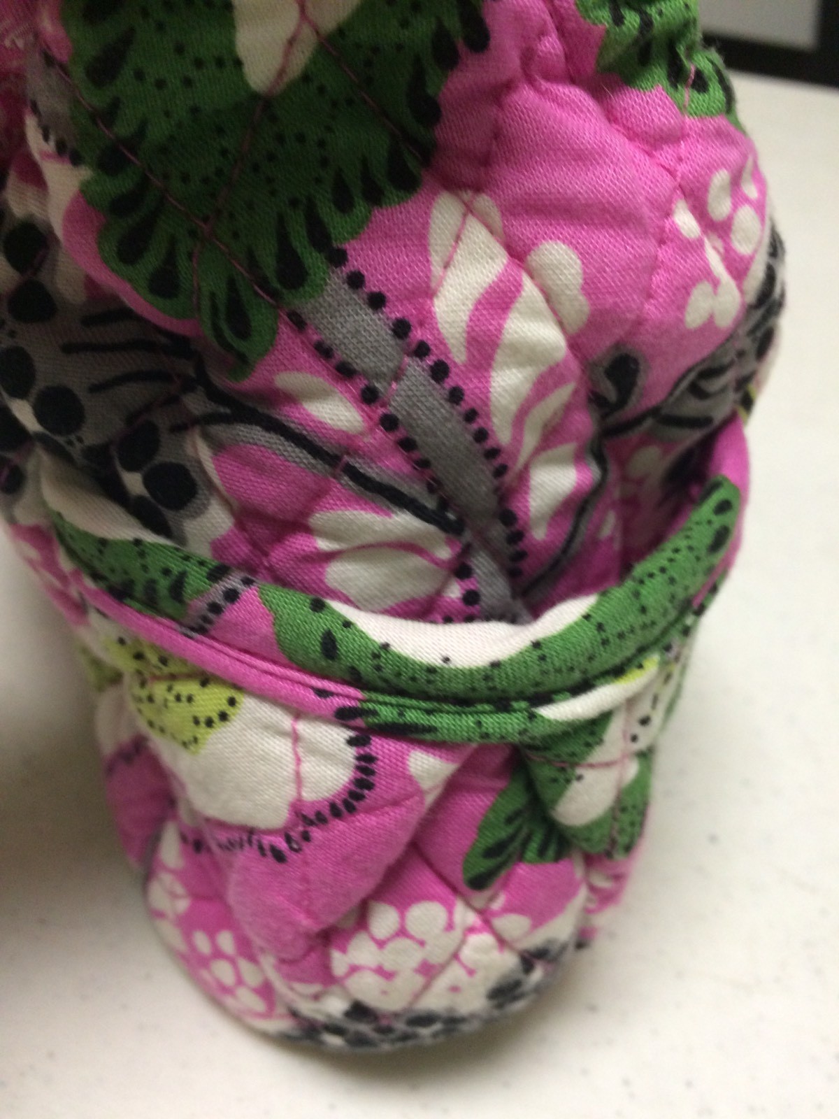 Vera Bradley Small Purse Pink Green Black Gray White Zipper Pockets