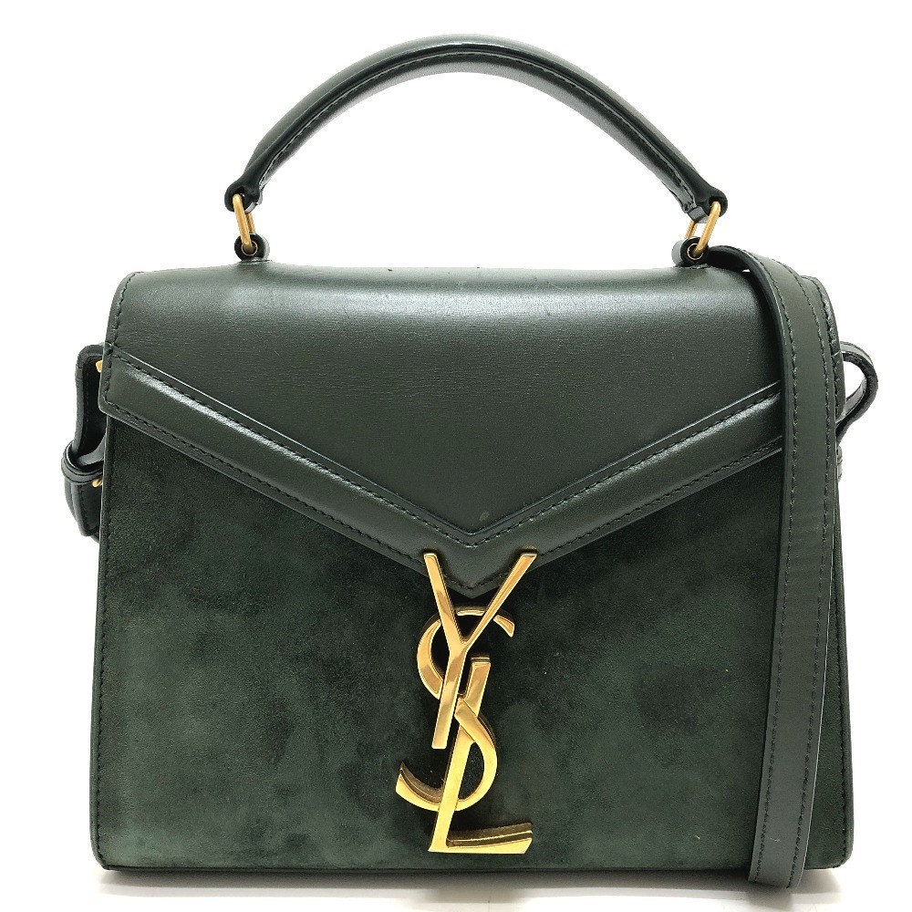 SAINT LAURENT PARIS 602716 Cassandra Mini Top Handle Bag 2WAY Crossbody Hand Bag