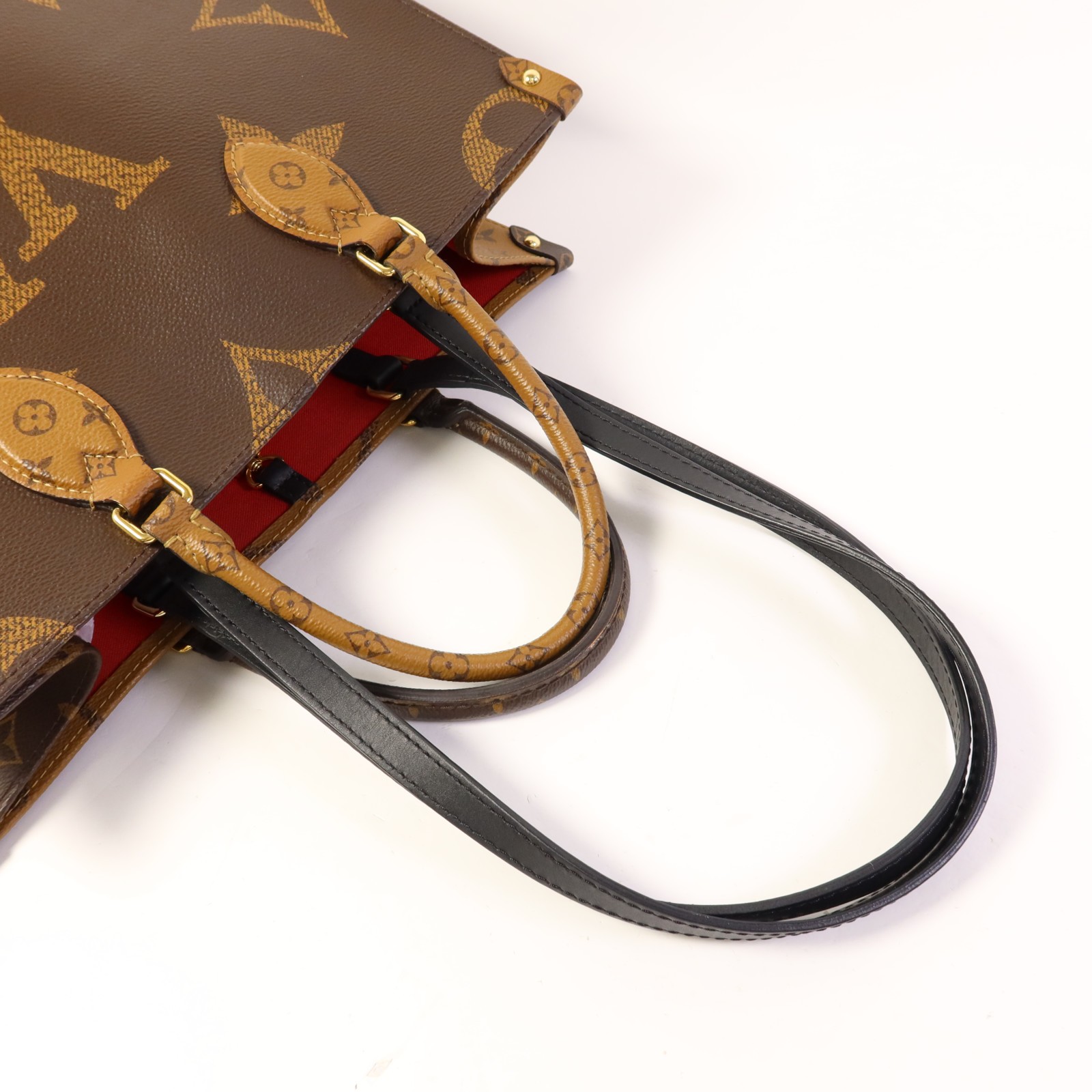 LOUIS VUITTON LV GHW On The Go MM 2 Way Tote Bag M45321 Monogram Giant Brown