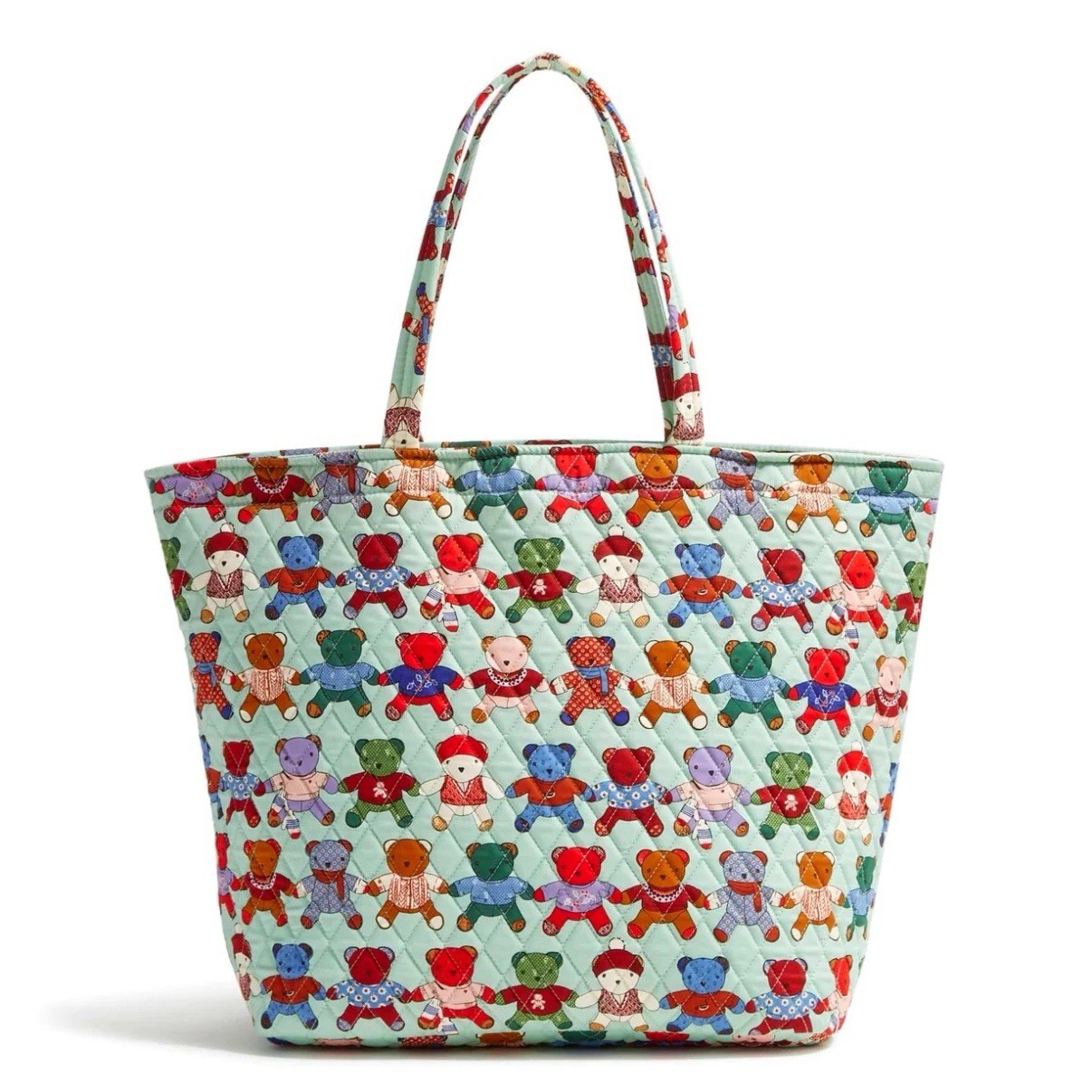 Vera Bradley Outlet Toasty Teddies Teddy Bears Cotton Essential Grand Tote NEW