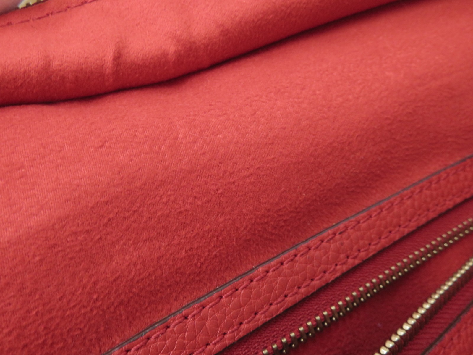Authentic CELINE Luggage Mini Shopper Leather Hand Bag I#52909