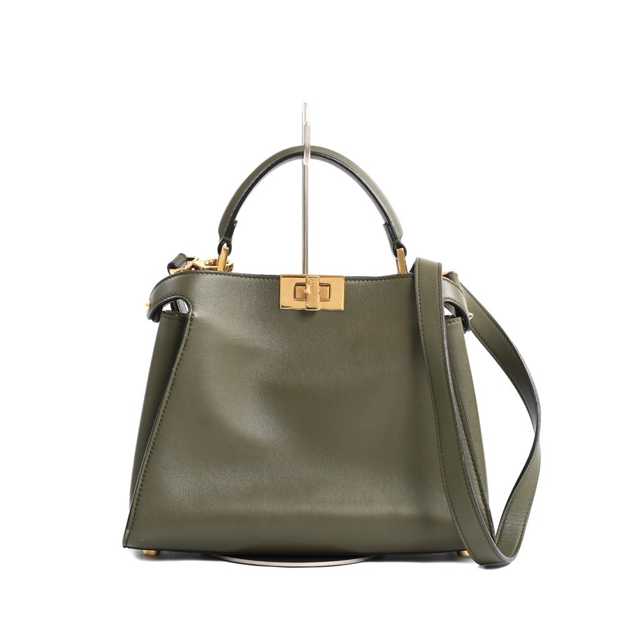 FENDI Peek-A-Boo Essentials 8BN302-SMQ HANDBAG / khaki Women