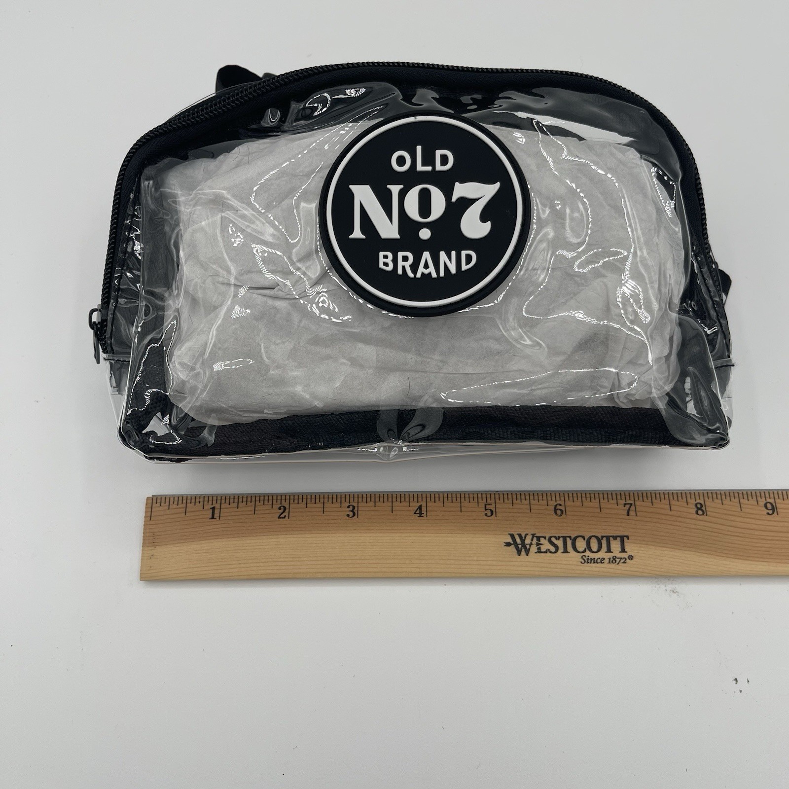 Jack Daniel’s Old No. 7 Clear Bag Fanny Pack Zipper Stadium Festival Liquor