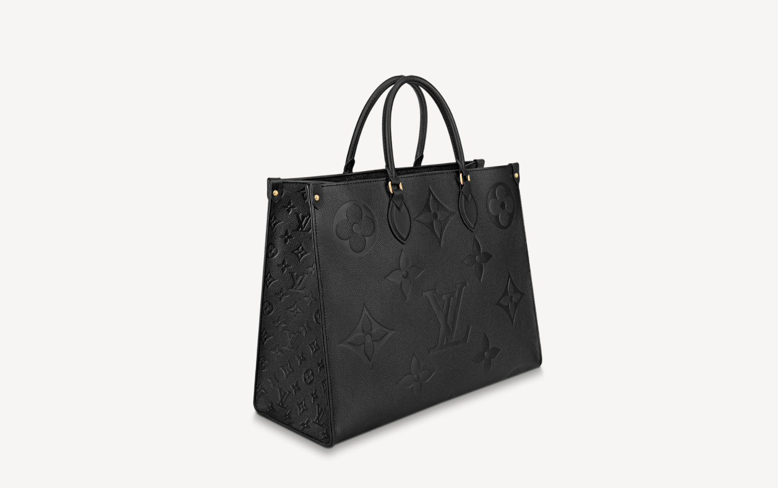 AUTHENTIC Louis Vuitton OnTheGo GM Tote Black Empreinte Leather