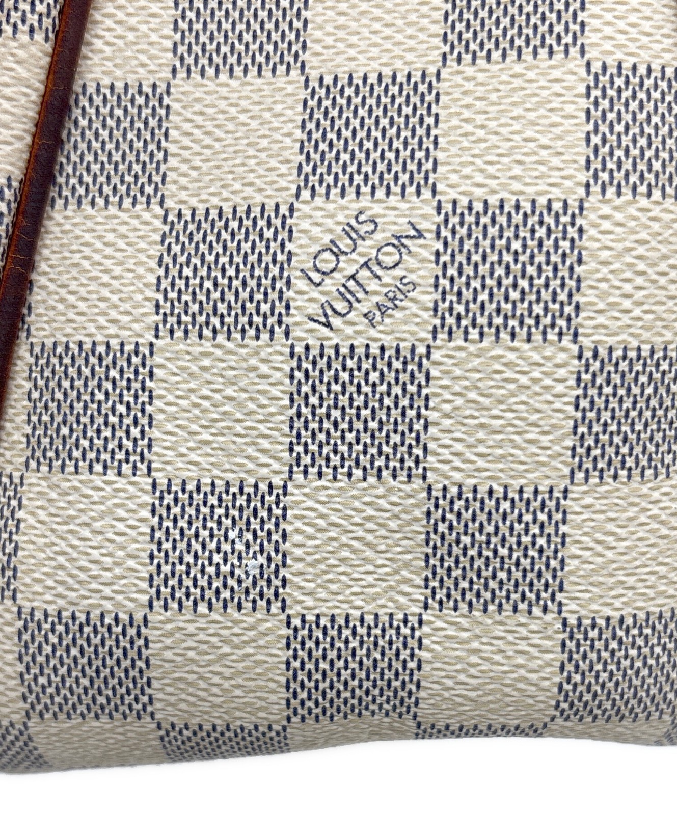 LOUIS VUITTON Shoulder bag Damier Azur Canvas Beige Authentic From Japan