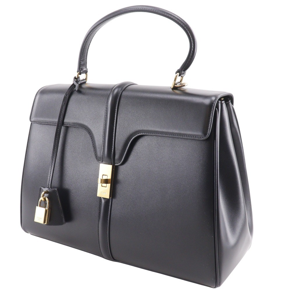 CELINE 16 Sèze Classic Handbag 187373BEY 2WAYShoulder black Calfskin Women
