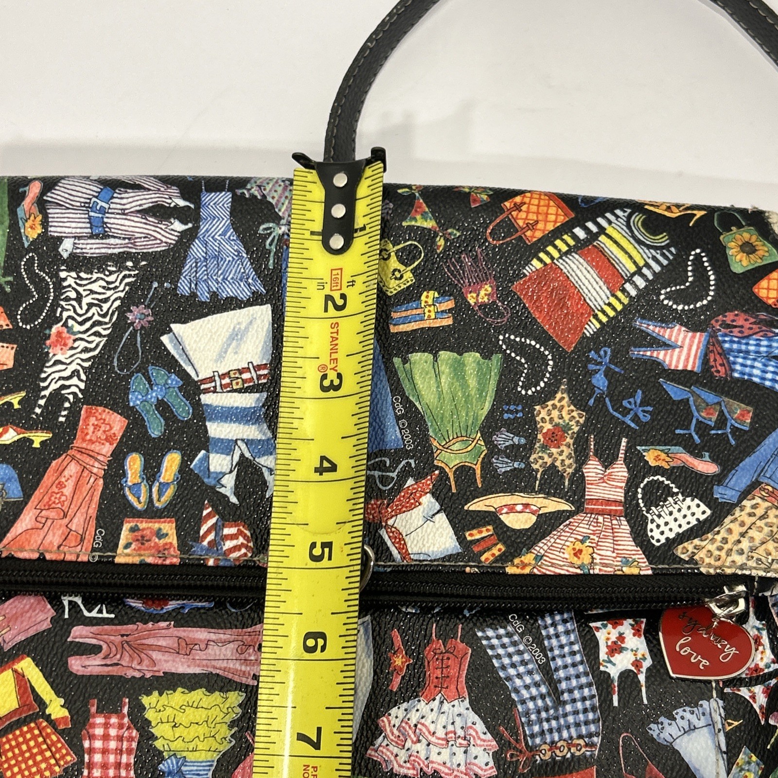Sydney Love 2003 Tote Bag Colorful Print Of Various Clothing Read Desc.
