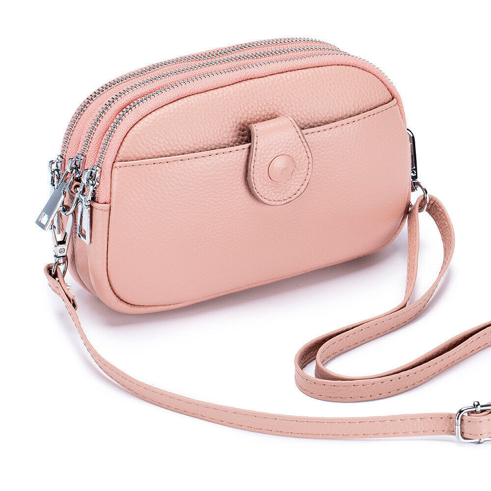Shoulder Crossbody Bag Real Leather Large Capacity Handbag Purse for Women Lady