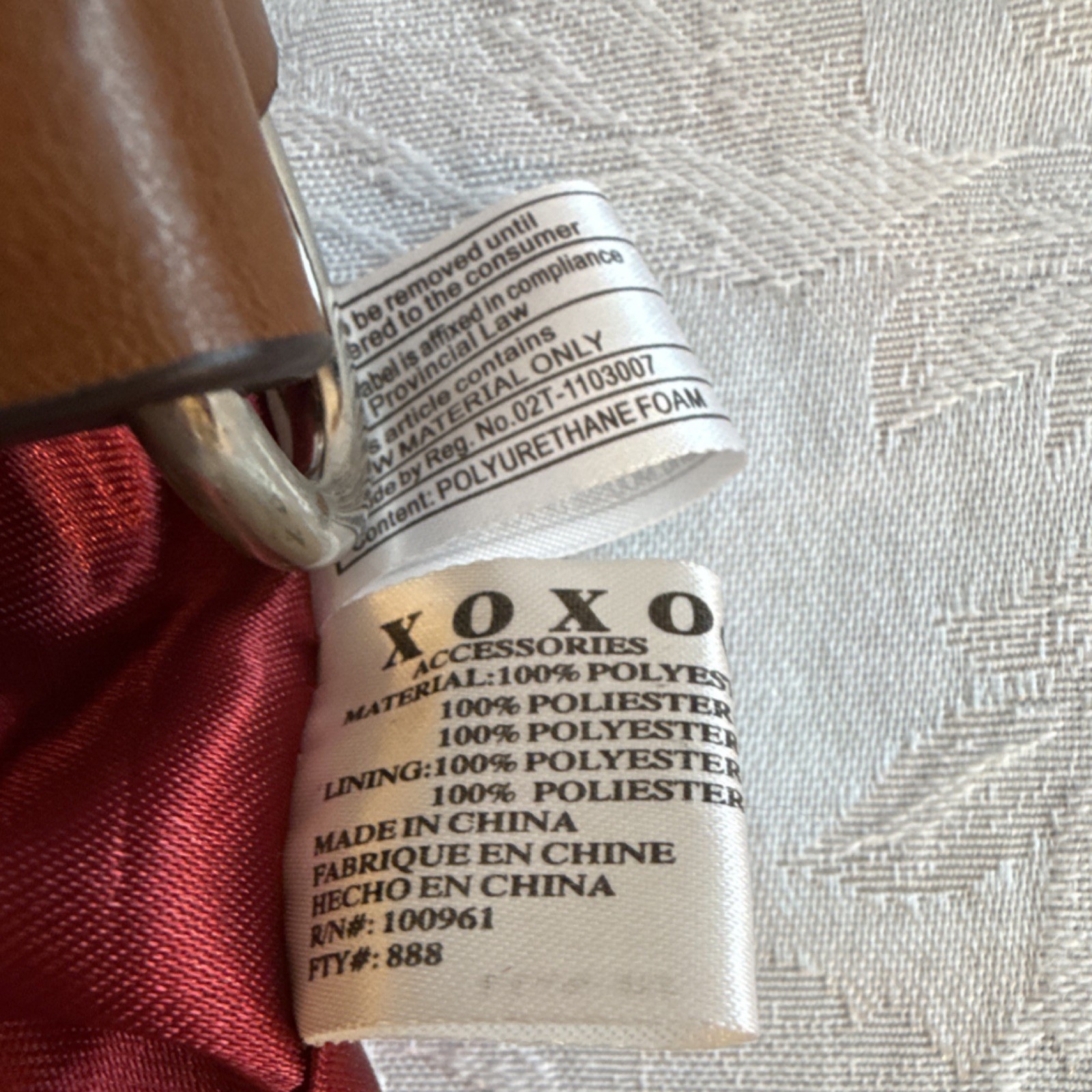 Vintage Y2K style XOXO Red Heart Pattern Shoulder Bag with Studded Accents