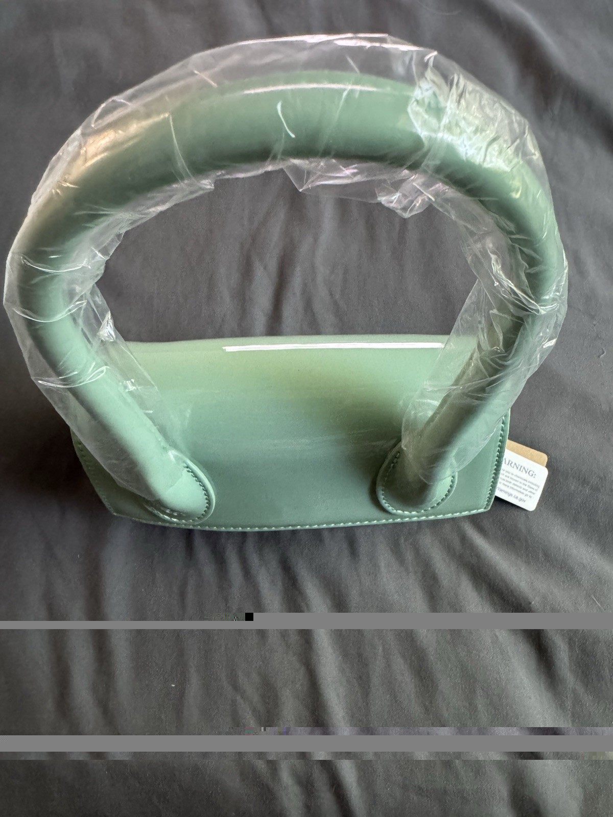 Enamel Top Handle Crossbody Bag