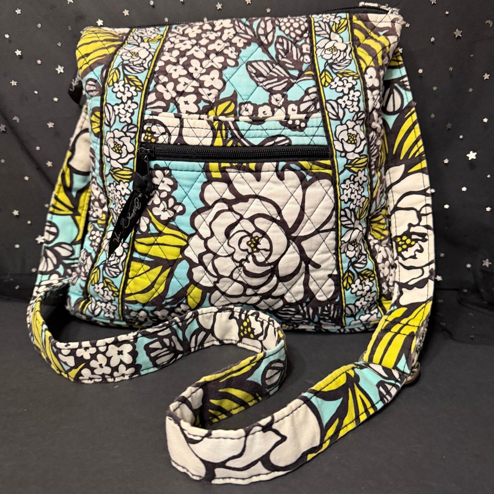 Vera Bradley Quilted Floral Crossbody Bag Purse