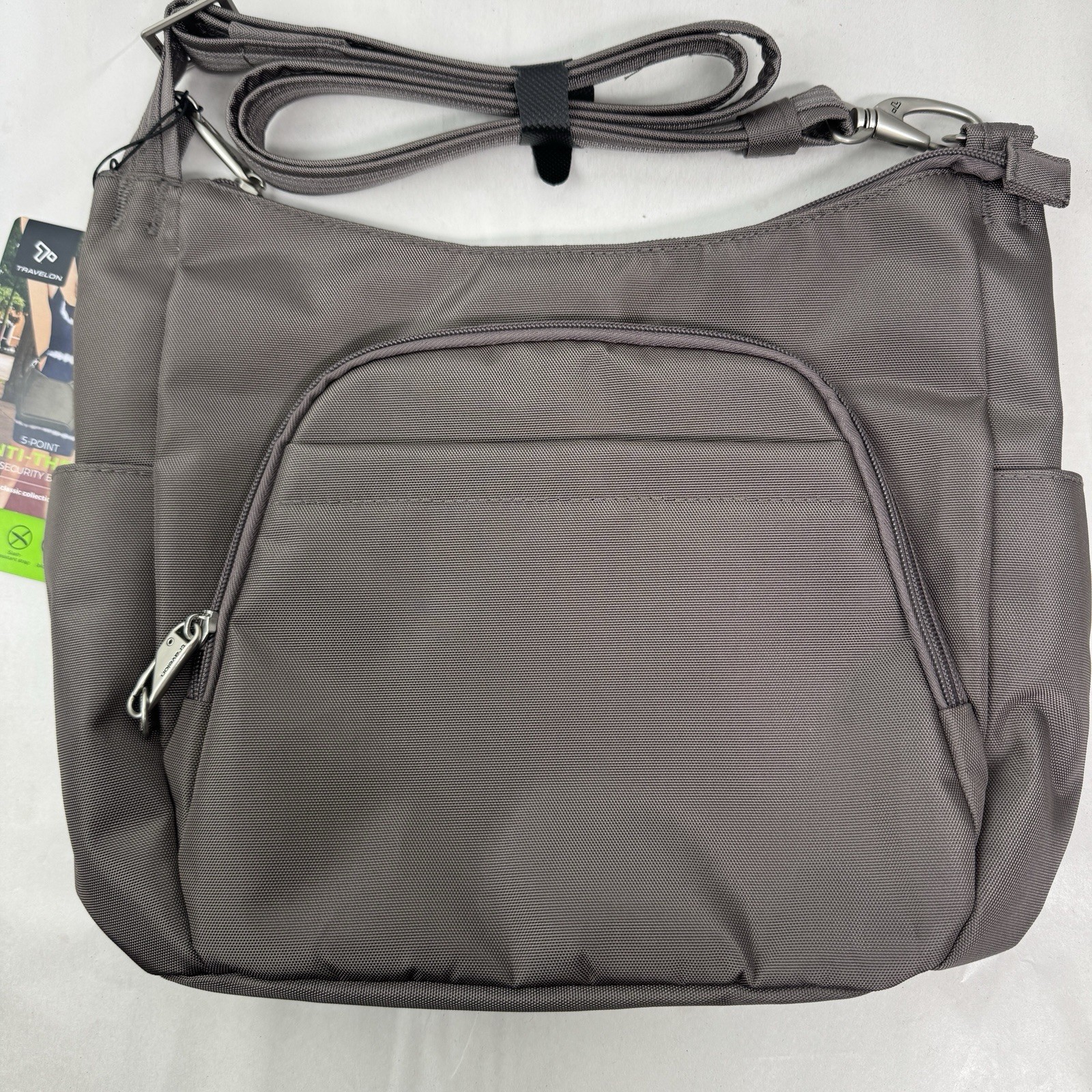 Travelon Anti-Theft Classic Crossbody Bucket Bag NWT