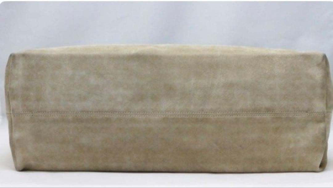 Bottega Veneta Intrecciato Suede Medium Cabat Tote Bag Beige Gold Auth