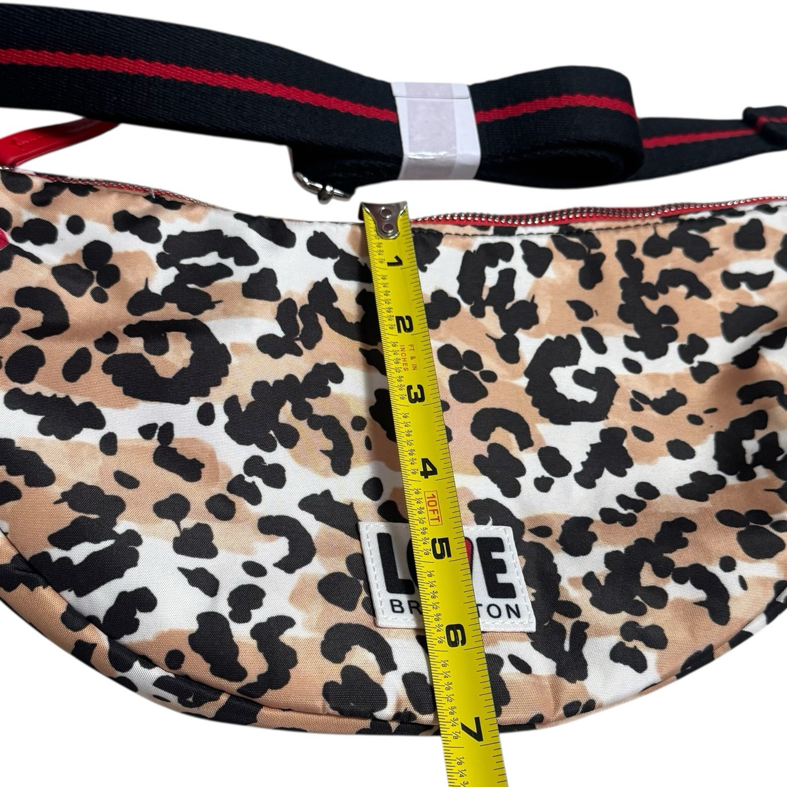 NEW Brighton Spotted Love Swing Bag Leopard Animal Print Travel Chic Luxury