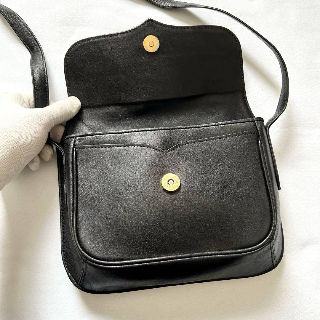 Cartier Must de Cartier Black Leather Small Shoulder Bag Vintage Mini Authentic