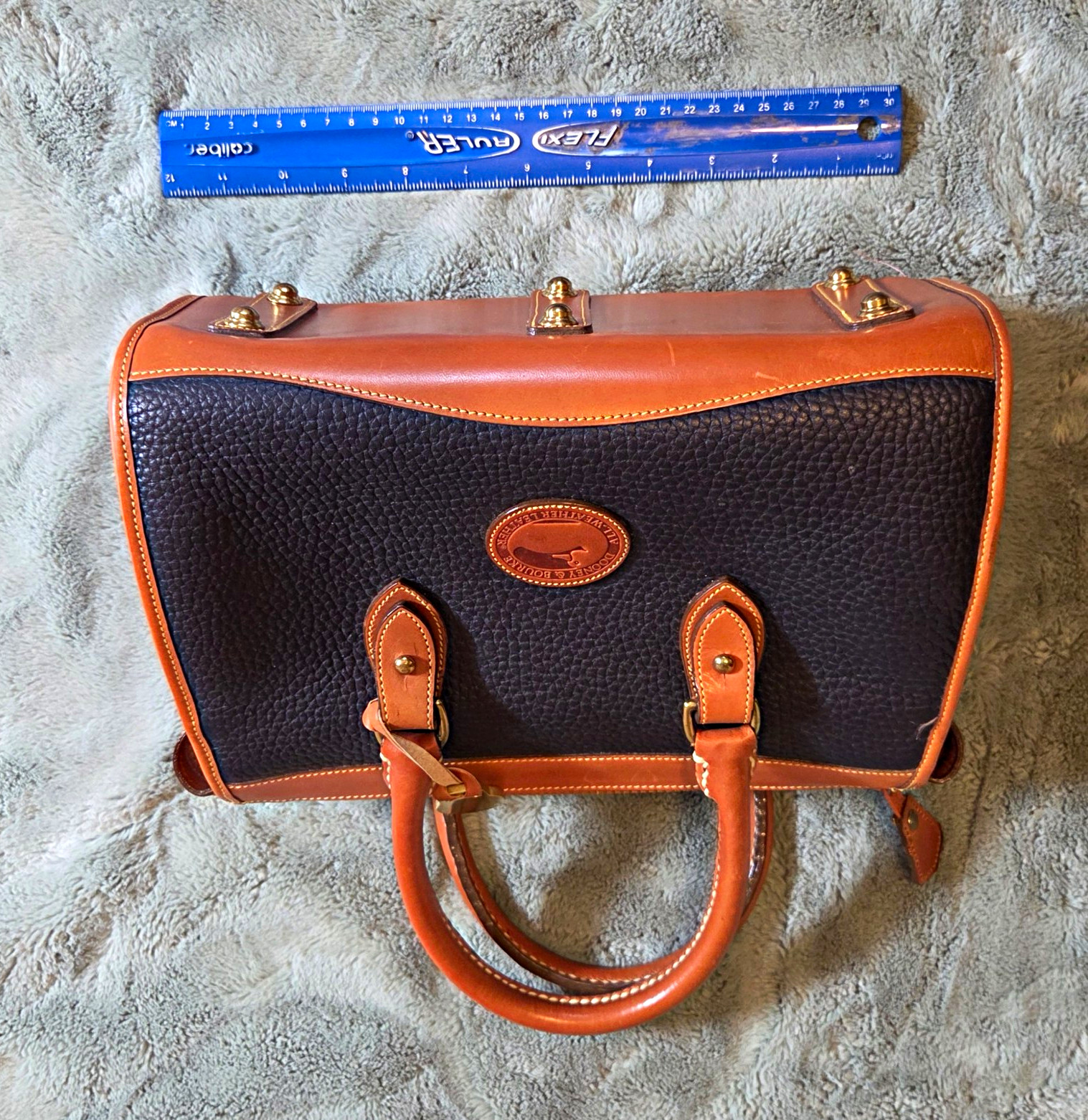 Vintage Dooney & Bourke All-Weather Leather Satchel Bag