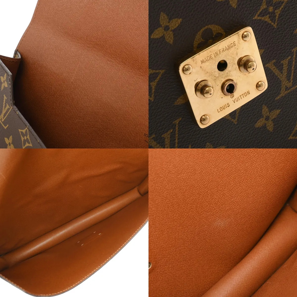 Louis Vuitton M53335 Clutch Bag Monogram Canvas Brown #WB5523