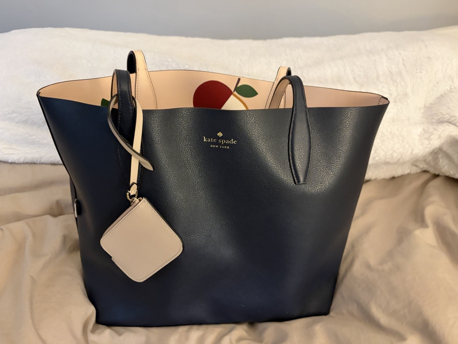 Kate Spade Honeycrisp Apple Large Tote with matching wristlet.