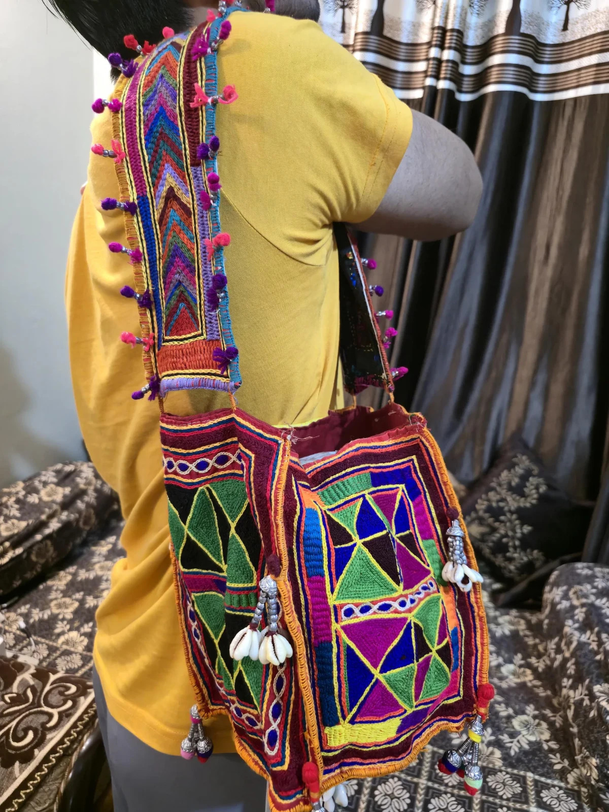 Banjara bag Lambani Gala Antique bag , patchwork Real Mirror Work Handbag