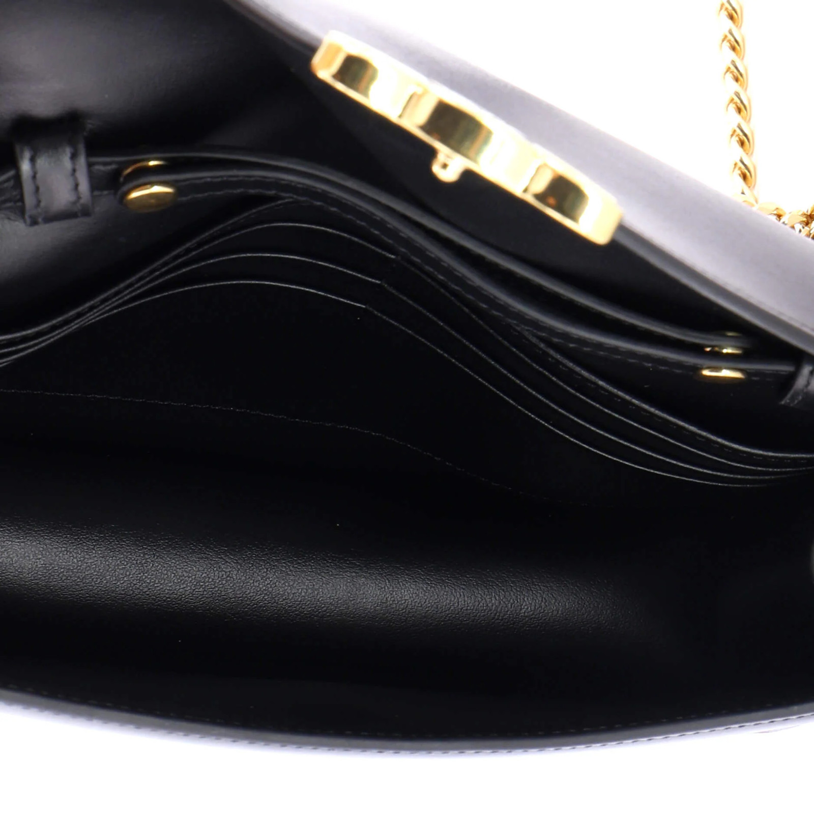 Celine Margo Triomphe Wallet on Chain Leather