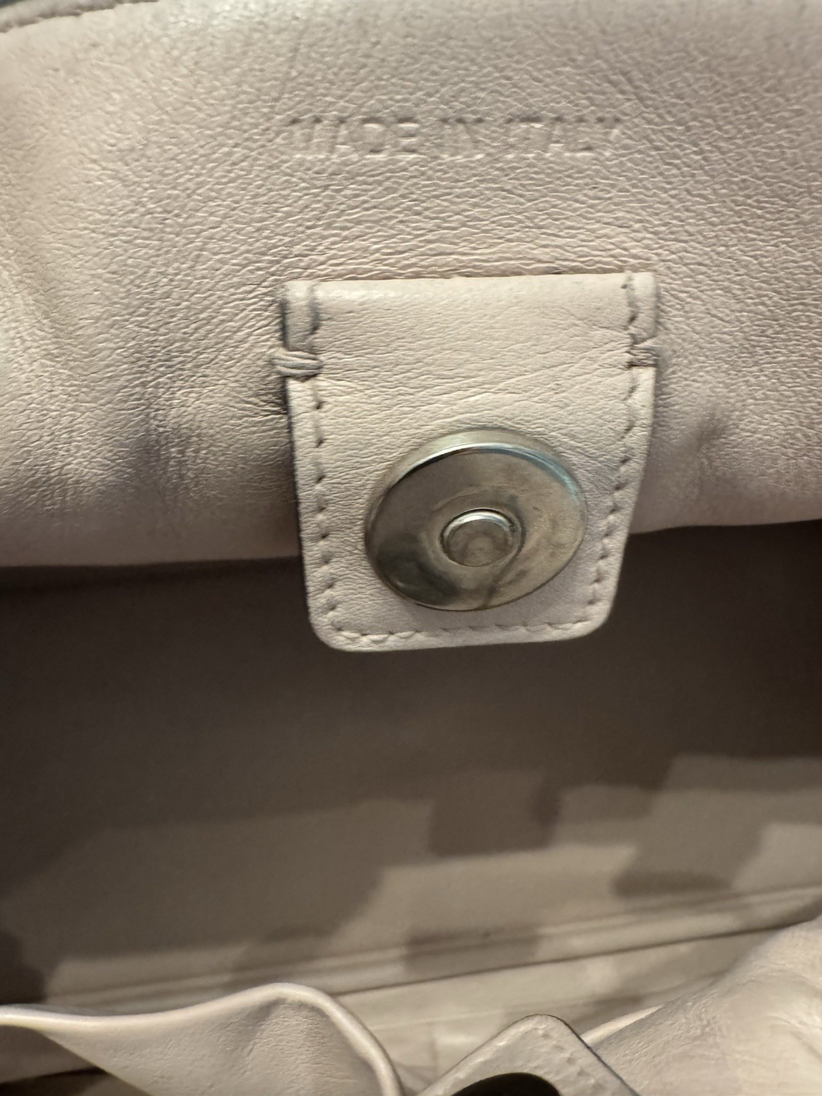 Christian Dior Blue Pebbled Leather Diorissimo Tote Bag