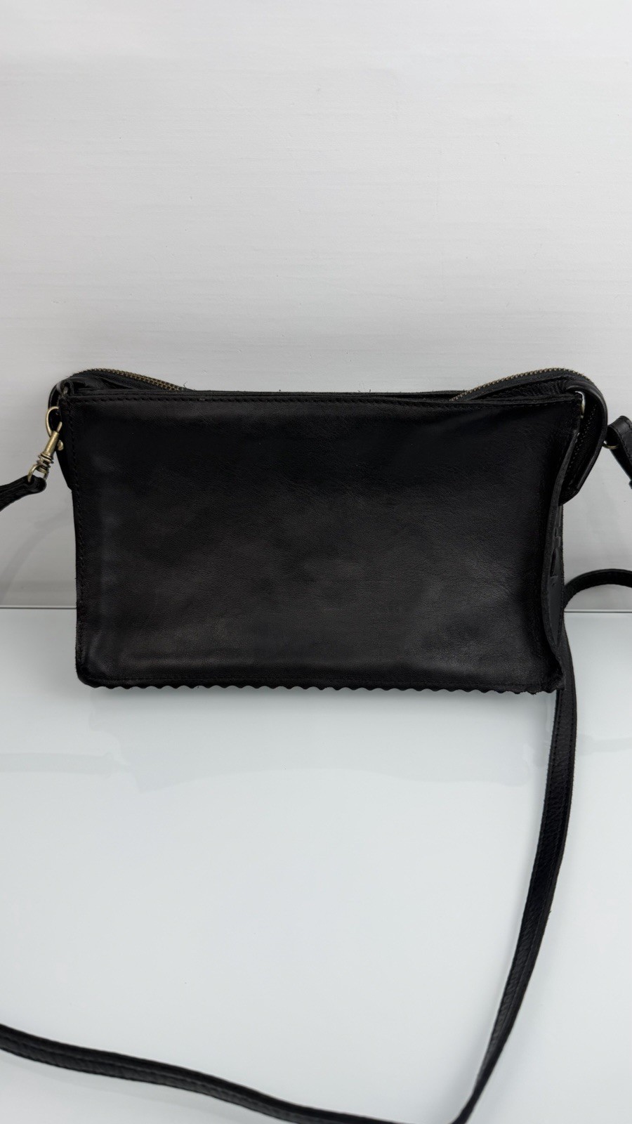 Jo Leather Handbag Bag Purse Crossbody Black