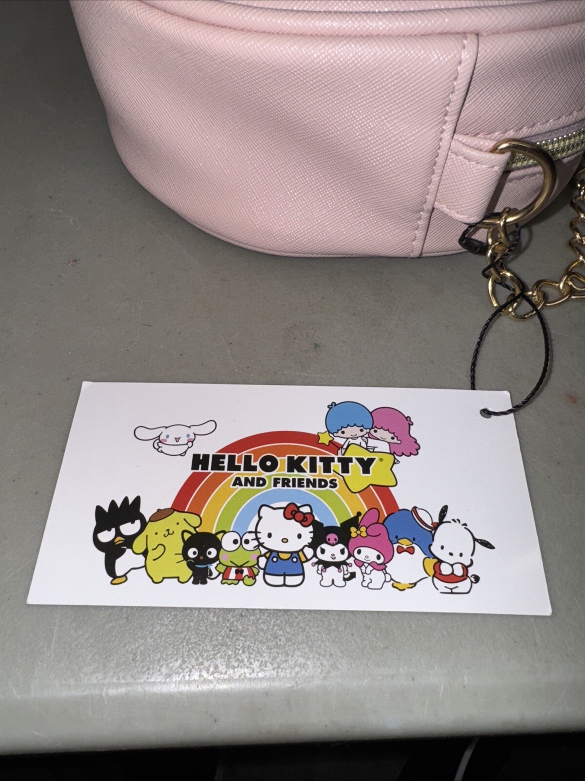 Hello Kitty My Melody Rhinestone Face Bling Bag Purse NEW Pink