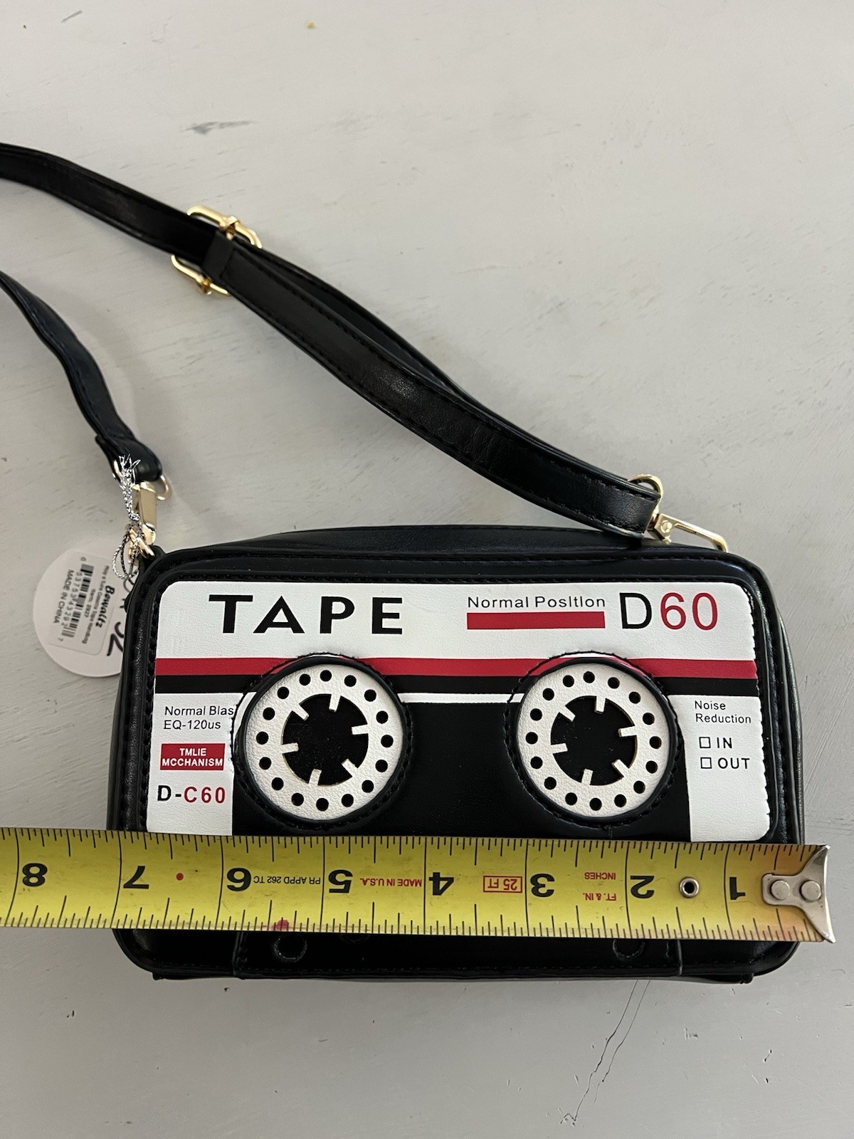 Cassette Tape Purse Retro Audio Crossbody Handbag New Statement