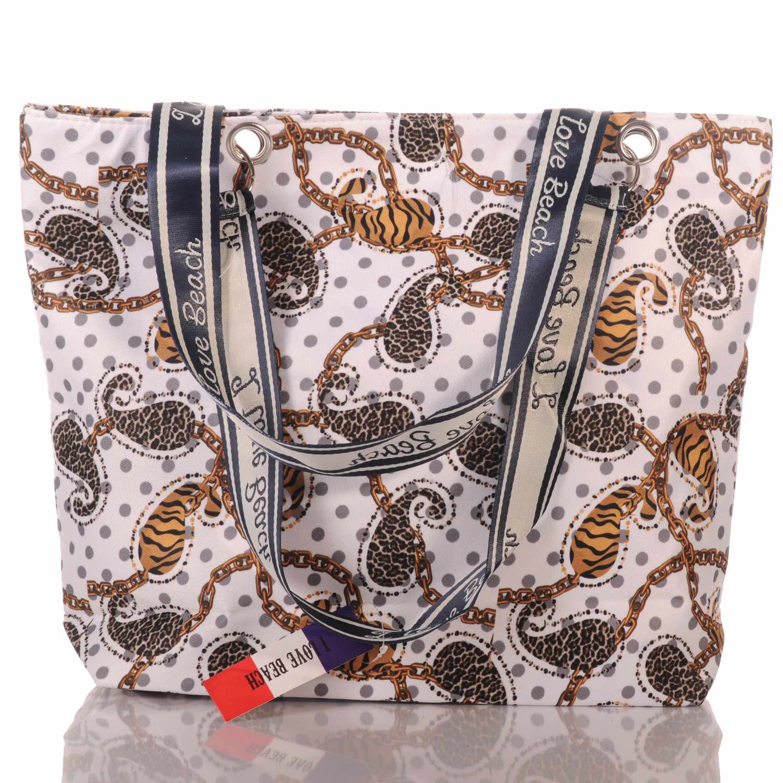 Beach bag women animal print zip beach bag holiday 30719