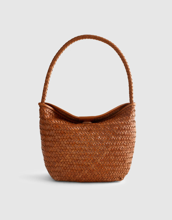 Madewell The Signature Woven Shoulder Bag, burnt sienna