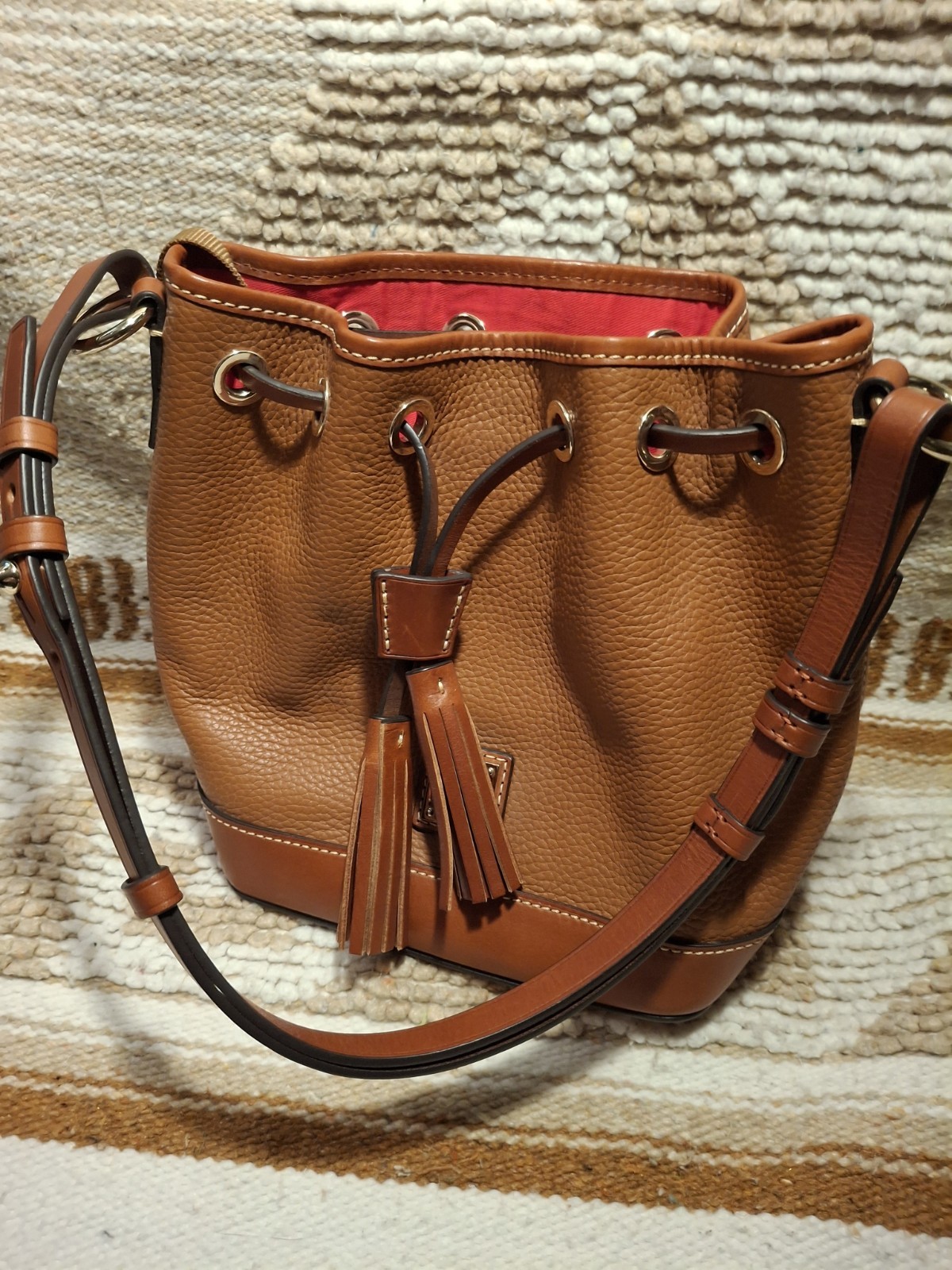 Dooney & Bourke Pebble Grain Kendall Shoulder/Crossbody – Pumpkin – Exc. Cond.