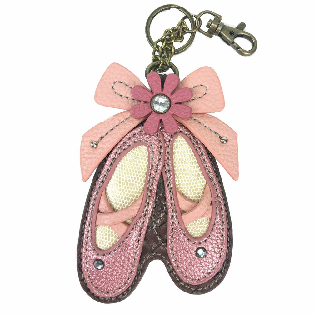 Chala BALLET SHOES Key Fob / Coin Purse Keychain NWT