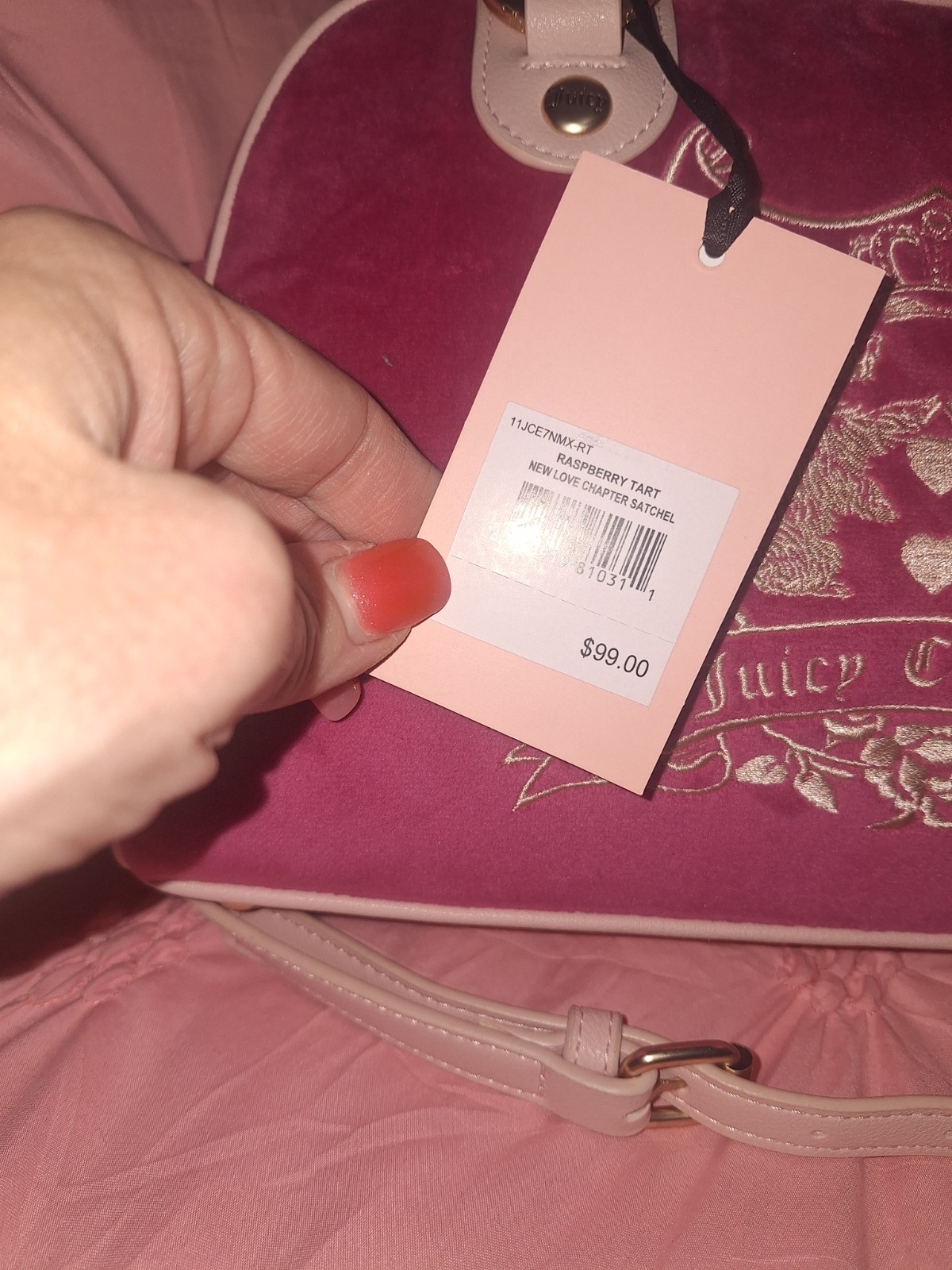 juicy couture EXCLUSIVE Raspberry Tart Crossbody Satchel