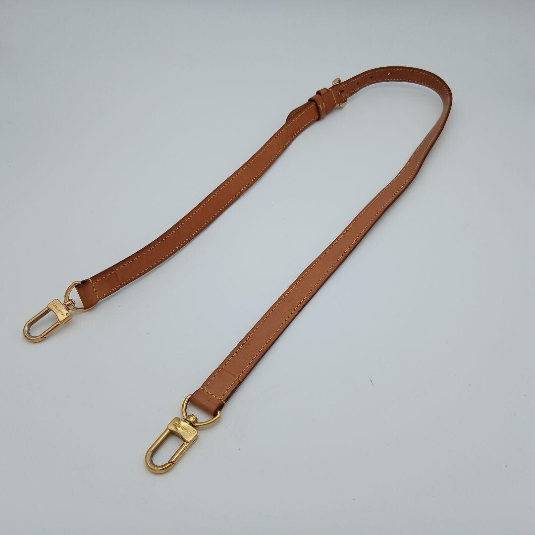 Louis Vuitton Monogram Vachetta Leather Shoulder Strap Gold Hardware 115cm 45in