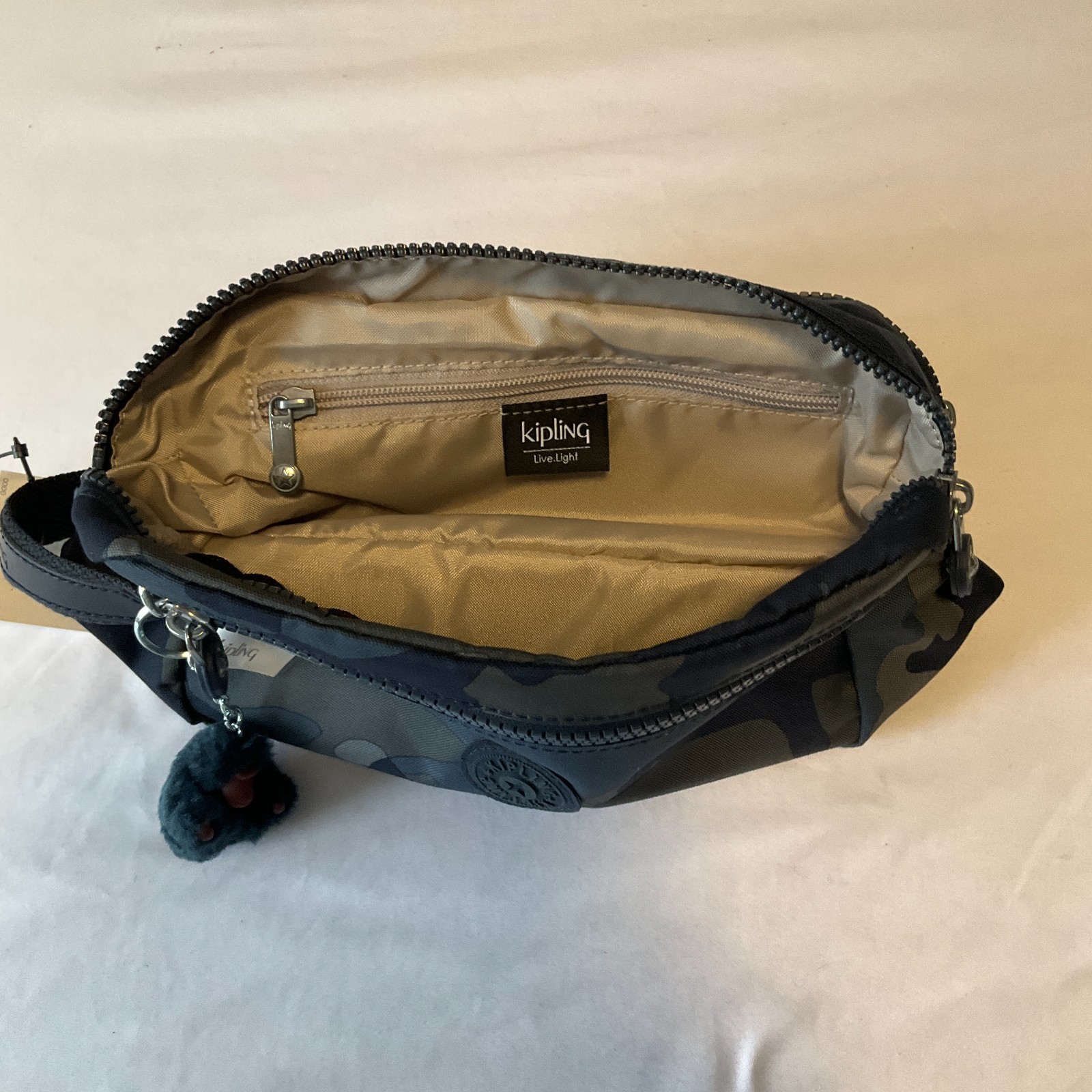 Kipling Live Light Amalfi Printed Toiletry Bag 4Lt Cool Camo