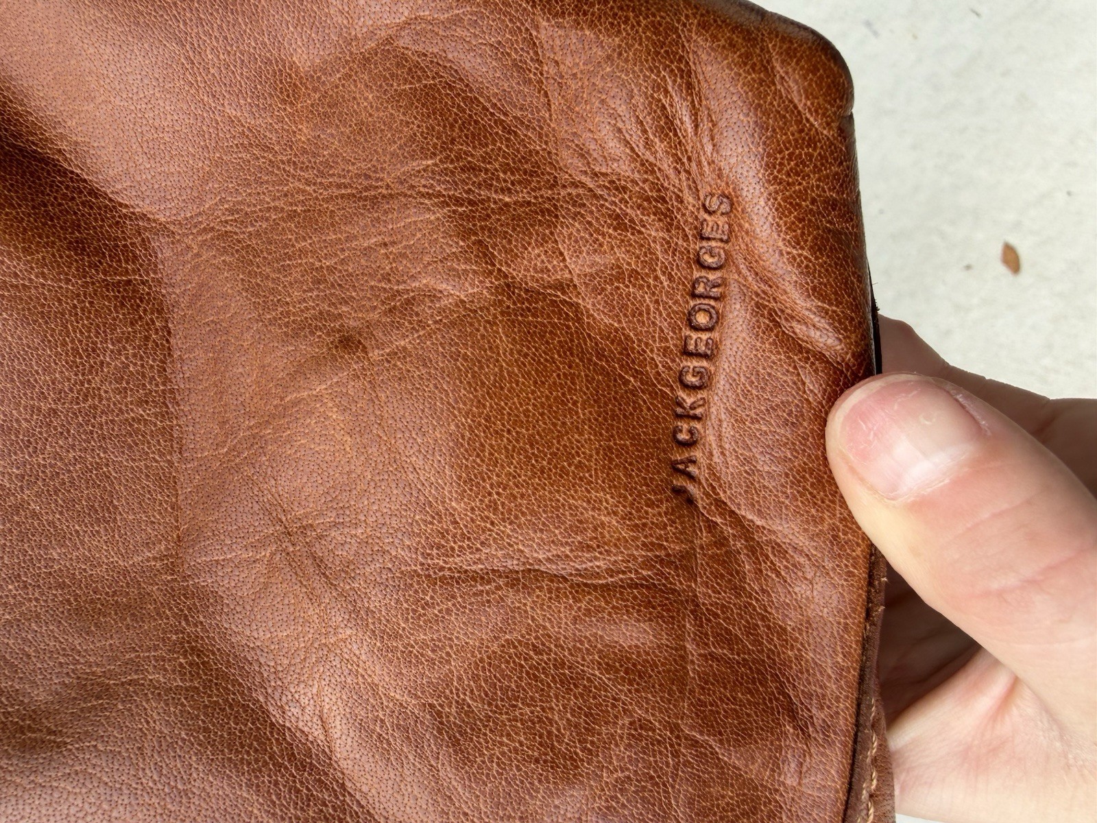 Jack Georges Uptown Hobo Crossbody Leather Shoulder Bag Brown