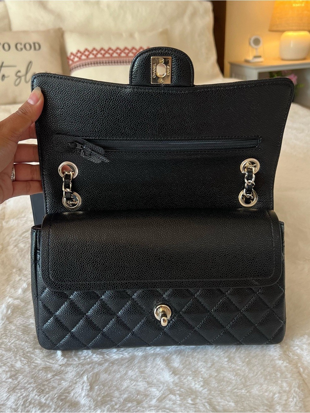 Chanel Classic Medium Caviar Double Flap Bag