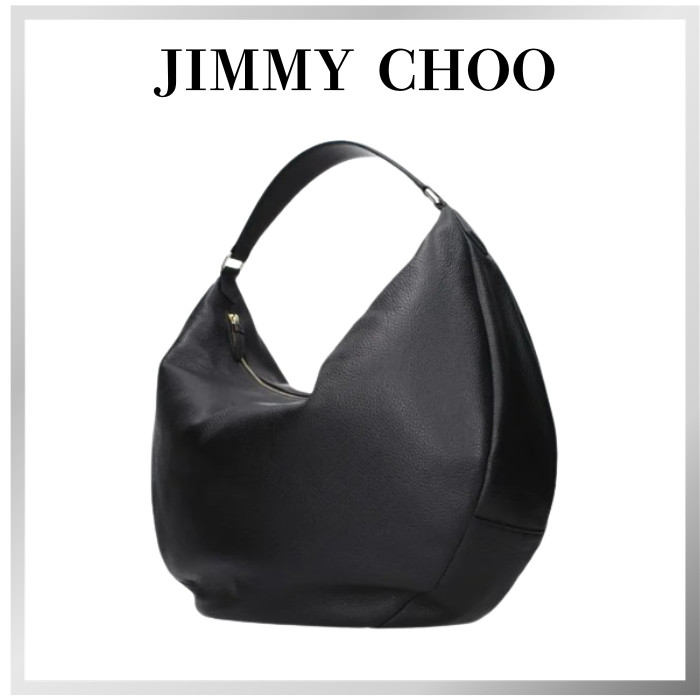 Jimmy Choo Black Bets Shoulder Bags Leather Large bag – NWT MSRP $1595